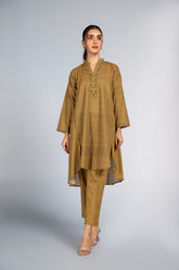 2 Piece Printed Slub Khaddar Embroidered & Printed Suit (PD1173)