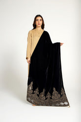 1 Piece Velvet Embellished Shawl (AA5128)