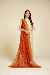 1 Piece Chiffon Printed & Tasselling Dupatta (AA5383)