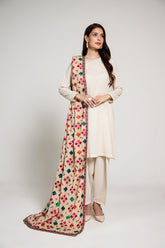 1 Piece Lawn Karandi Embroidered Shawl (BB9972)