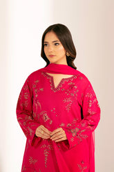 3 Piece Lawn Karandi Embroidered (CS0272)