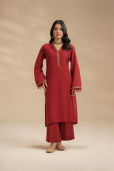 2 Piece Lawn Karandi Embroidered Suit (CS0731)