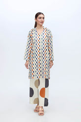 2 Piece Printed Lawn Suit (BZ0063)