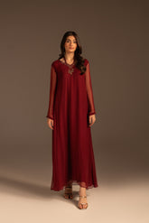 1 Piece Chiffon Embroidered (FS0073)