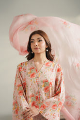 3 Piece Printed Lawn Printed Unstitched Suit (UC0116)