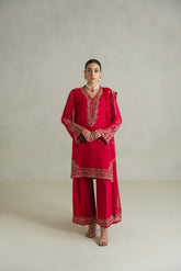 3 Piece Unstitched Chiffon Embroidered Suit (UF0006)