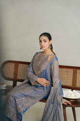 3 Piece Unstitched Masoori Zari Embroidered Suit (UF0008)