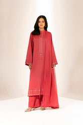 3 Piece Lawn Karandi Embroidered Suit (CS0416)