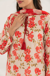 3 Piece Printed Lawn (CP0098)