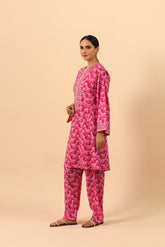 2 Piece Unstitched Printed Lawn Embroidered Suit (UC0013)