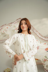 3 Piece Lawn Embroidered Unstitched Suit (UC0107)