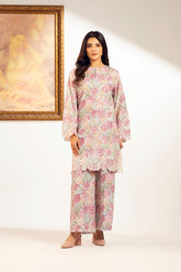 2 Piece Unstitched Slub Khaddar Embroidered Suit (UC0075)