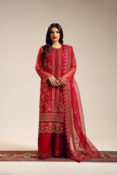 3 Piece Organza Embroidered (UF0024)