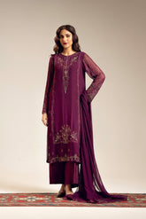 3 Piece Chiffon Embroidered (UF0025)