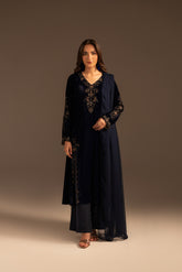 3 Piece Velvet Embroidered Suit (FV0010)