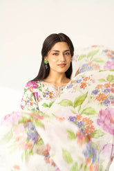 3 Piece Printed Lawn Embroidered Suit (CP0035)