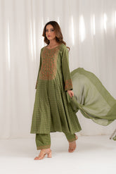 3 Piece Printed Lawn Embroidered Suit (CS0098)