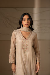 3 Piece Net Embroidered Suit (FL0031)