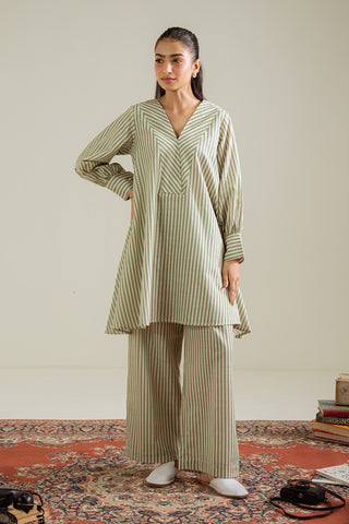 2 Piece Printed Khadar Cut Suit (BZ0081)