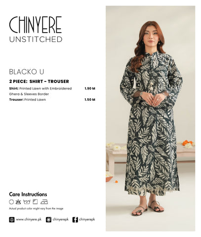 2 Piece Lawn Printed Unstitched Suit (UC0092)