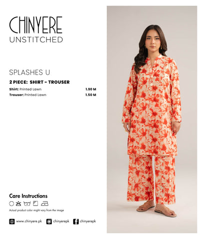 2 Piece Lawn Printed Unstitched Suit (UC0087)