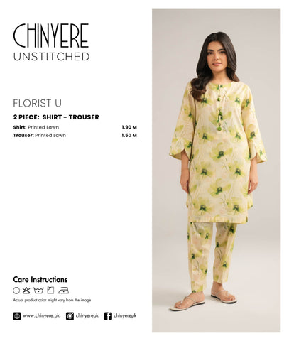 2 Piece Lawn Printed Unstitched Suit (UC0086)