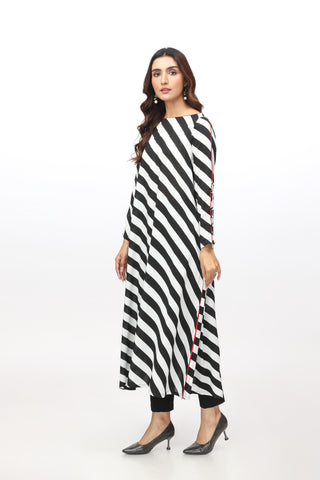 1 Piece Printed Linen Printed Shirt (HB1220)