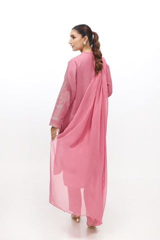 3 Piece Cotton Karandi Embroidered Suit  (BB9965)