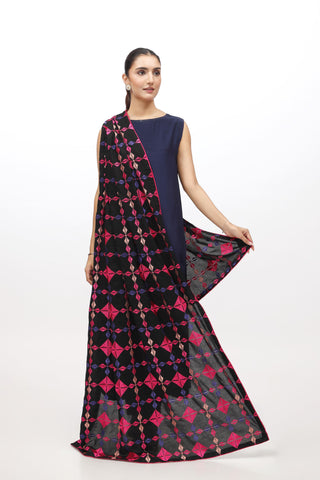 1 Piece Lawn Karandi Embroidered Shawl  (BB9952)