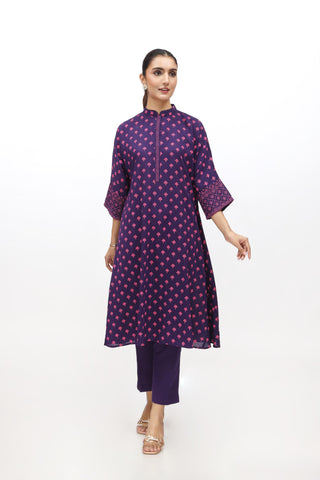 2 Piece Printed Lawn Karandi Printed Suit  (PD1321)