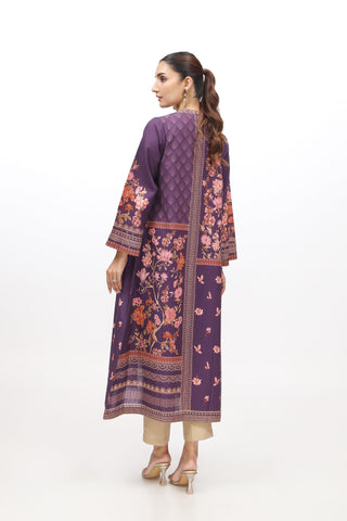 Printed Slub Khaddar Embroidered Suit (BB9956)