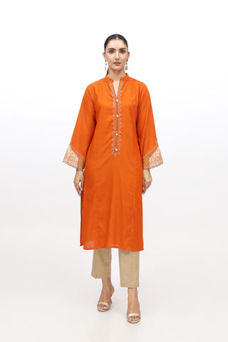 1 Piece Lawn Karandi Embroidered Shirt  (HB1204)