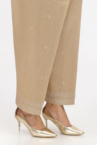1 Piece Slub Khaddar Embroidered Shalwar  (BB9955)