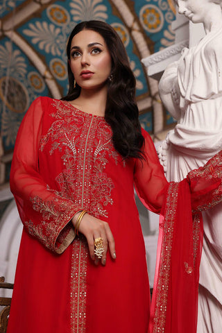 3 Piece Chiffon Embroidered Suit (AP0026)