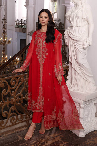 3 Piece Chiffon Embroidered Suit (AP0026)