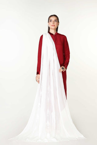 1 Piece Chiffon Embroidered Dupatta  (AA5390)
