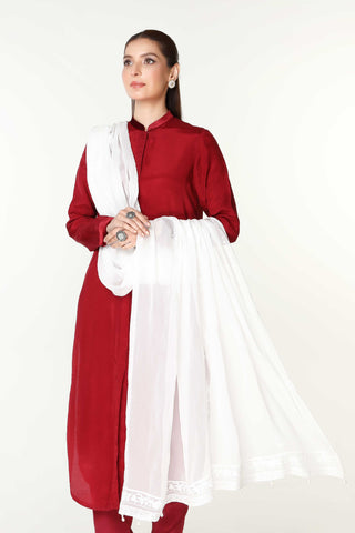 1 Piece Chiffon Embroidered Dupatta  (AA5390)