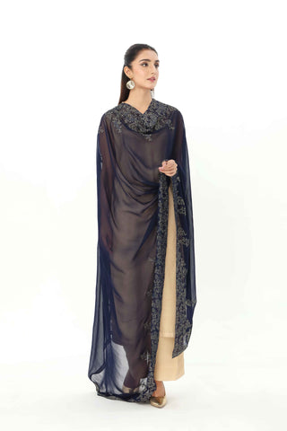 1 Piece  Chiffon Embroidered Dupatta (AA5440)