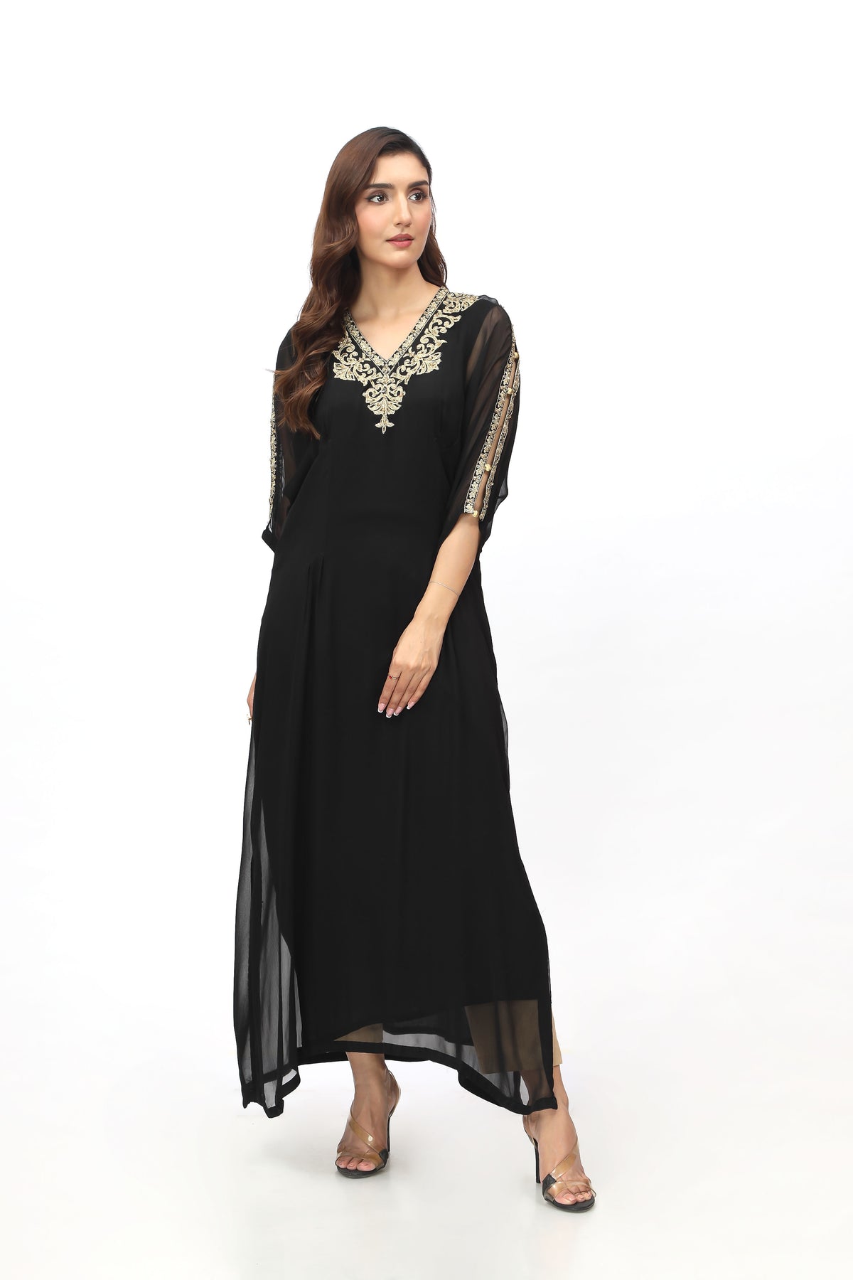 1 Piece Chiffon Embellished Top  (AD0039)