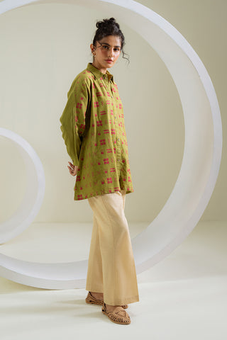 1 Piece Slub Khaddar Printed Shirt (BZ0115)