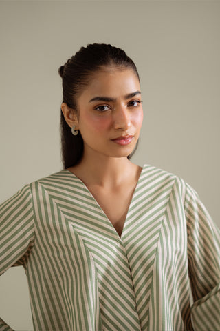 2 Piece Printed Khadar Cut Suit (BZ0081)