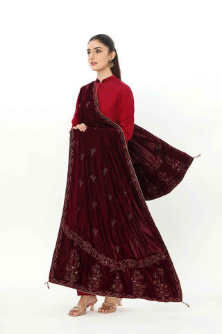 Also remove this articles from the web, after resolve the issue will inform to you for relive. - 1 Piece Velvet Embroidered Shawl (AV0018)