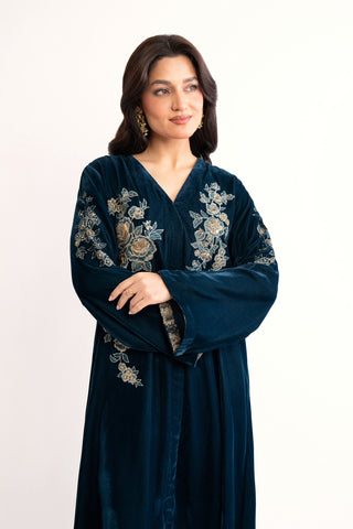 1 Piece Velvet Embroidered Shirt (AV0032)