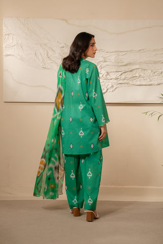 3 Piece Lawn Printed Unstitched Suit (UC0060)