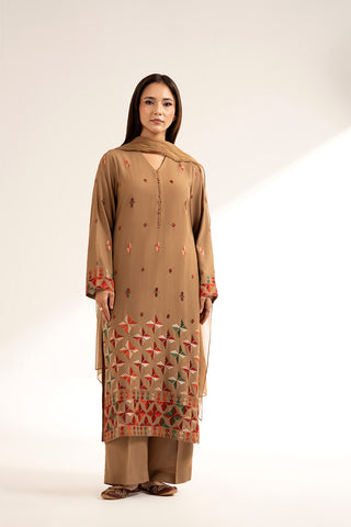 3 Piece Lawn Karandi Embroidered (CS0279)