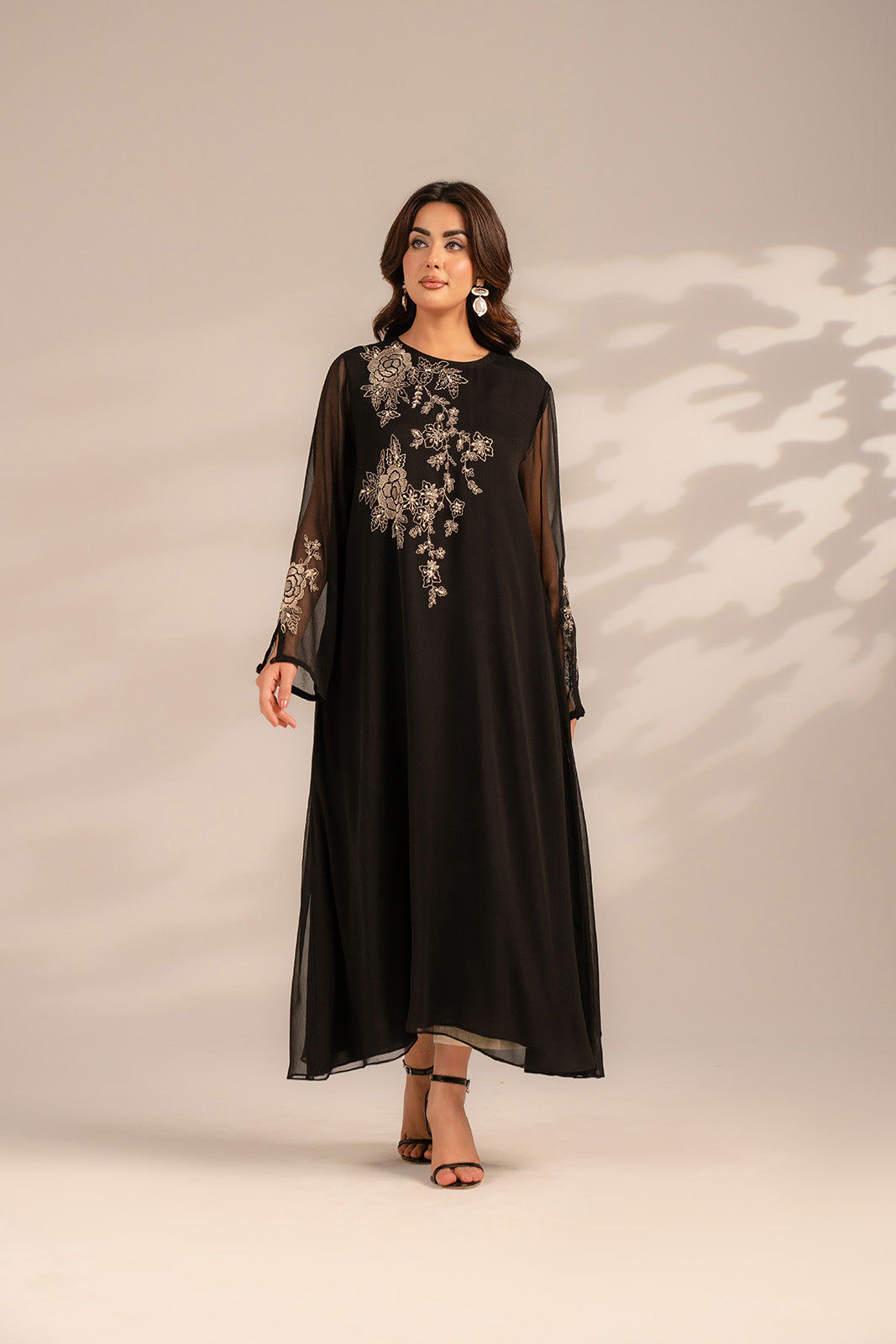 1 Piece Chiffon Embroidered Shirts (FS0087)
