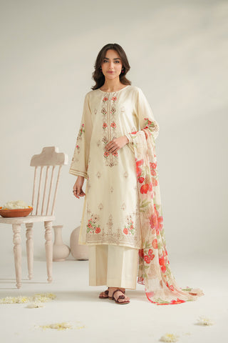 3 Piece Lawn Embroidered Suit (UC0109)
