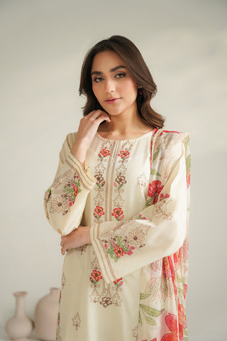 3 Piece Lawn Embroidered Suit (UC0109)