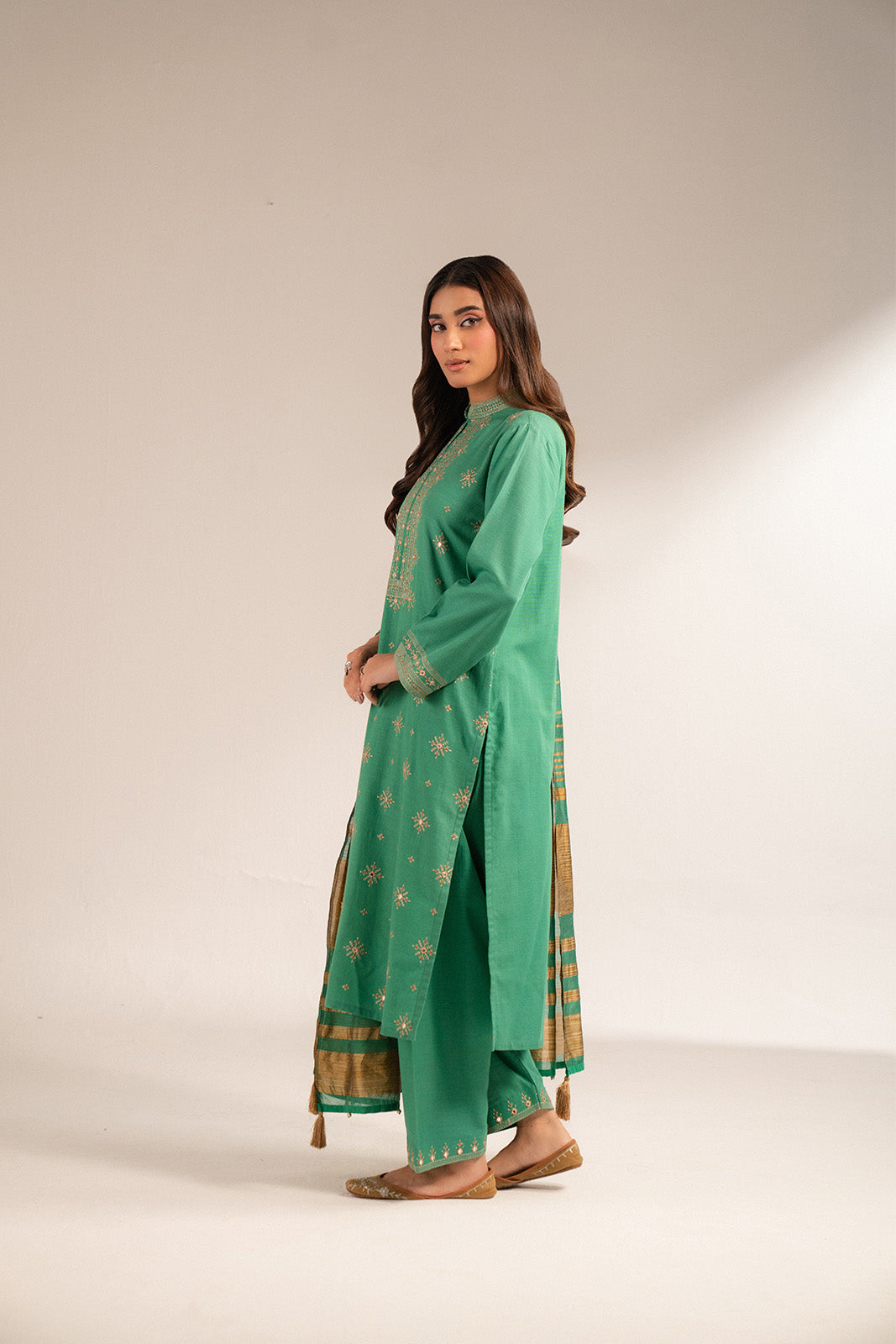3 Piece Slub Khaddar Embroidered (CS0281)