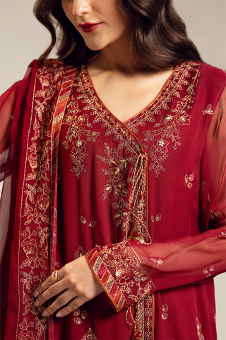 3 Piece Chiffon Embroidered (UF0028)